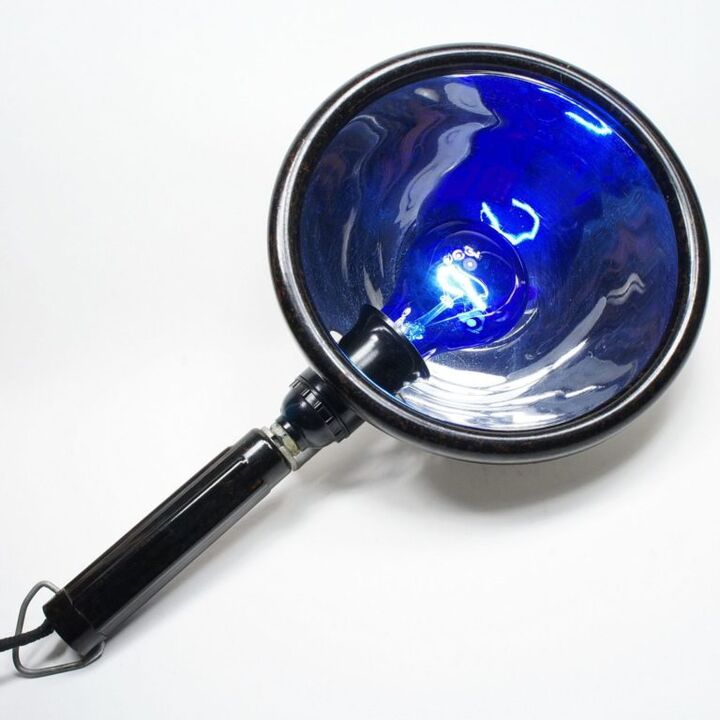 « Lampe bleue » pour chauffer la prostate